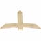 Ekena Millwork Bellingham Rough Sawn Timber Gable Bracket, Douglas Fir, 48"W x 32"H x 2"D x 6"F, 16/12 Pitch GBW048X32X0206BEL00RDF - alternate 5